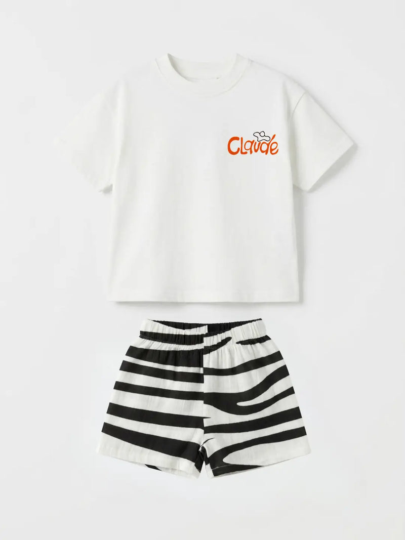 1985 Zebra 🦓 Müslin Şortlu Set