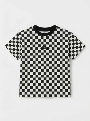 7228 Damalı Tshirt